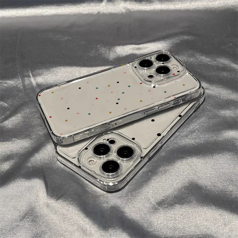 シンプルな黒の小さなドット柄透明スマホケース iPhone  - Phone Cases Pinterest のレビューと価格