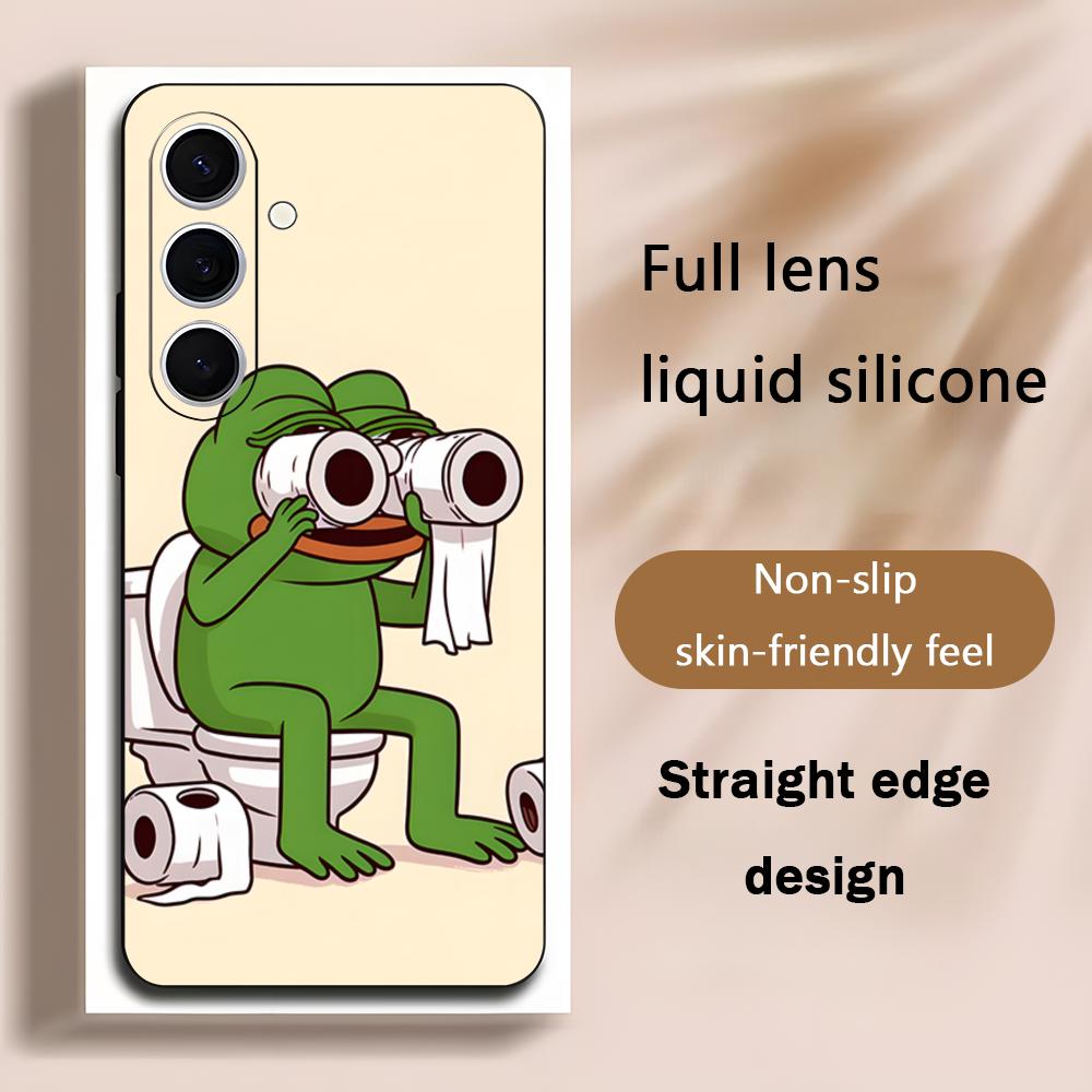 悲しいペペのカエルが描かれたクールなスマホケース、Samsu - Phone Cases Galaxy S25 のレビューと価格
