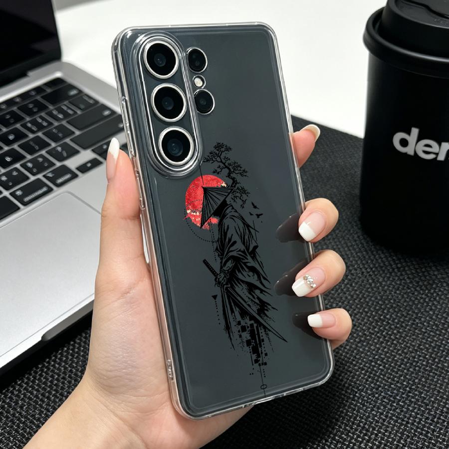 サムライと赤い太陽プリントケース Samsung Galax - Phone Cases Red のレビューと価格