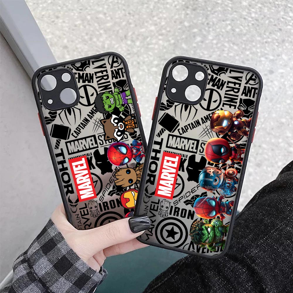 キュートなマーベルヒーローズ マット半透明ケース iPhon - Phone Cases Xr Cute のレビューと価格