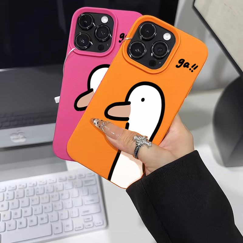漫画風のかわいいアヒル柄のiPhoneケース（iPhone  - Phone Cases Xr Cute のレビューと価格